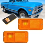 Front Amber Side Marker Lights Set For Chevrolet Gmc C/k Pickup Trucks 1968-1972. Fixed Price $18.49.