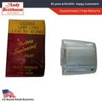 1940 Desoto Chrysler Windsor New Yorker License Light Lamp Lens Cover 872483 Nos. Fixed Price $65.98.