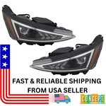 For Hyundai Elantra 2019-2020 Korea Built Headlight W/bulbs W/o Led Drl Pair Set. Fixed Price $712.36.
