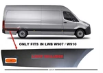 For Mercedes Sprinter Plastic Protective Strip And Light Off Side 2018 Onward. Fixed Price $114.18.
