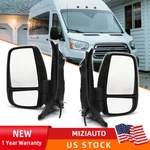 Pair Right And Left Side Door Mirror 2014-2022 Ford Transit 150 250 350 Hd. Fixed Price $120.50.
