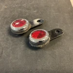 Lucas Genuine Nos Round Red Reflectors Oem 57081 Triumph Bsa. Fixed Price $125.00.