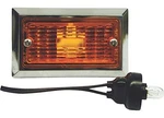 Rectangular Light 3-3/4 X 2-1/4 Inch Amber Surface Mount Chrome Plated. Fixed Price $27.34.