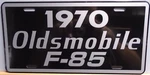 1970 Oldsmobile F-85 Metal License Plate Fits Cutlass 331 350 400 Musclecar. Fixed Price $23.90.