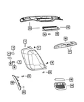 Genuine Mopar Lift-gate Chmsl Lamp 5182421AB. Fixed Price $73.75.