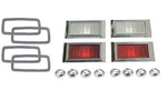 1968 Camaro Side Marker Lamp Kit With Chrome Bezels Gaskets & Nuts. Fixed Price $109.99.
