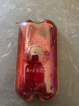 1 Single Columbus Cats Eye Red Glass Marker Light Lens A-7875/7876. Fixed Price $10.00.