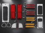 16 Pieces 1967-1972 Led Chevy Gmc Truck Tail Lamp Back Up Side Marker Light W. Fixed Price $164.99.