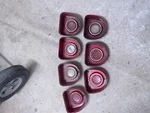 1968 Chevy Impala Fastback Rear Bumper Tail Light Lenses - Oem. Fixed Price $65.00.