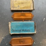 Nos 1960 - 62 Chevy Pickup Turn Signal Parking Lights Housing 61 Vg Pair. Fixed Price $90.00.