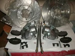 Brake Calipers ,hoses & Pads ROTORS,SET/2 62-80, Roadster Mgb-gt "new". Fixed Price $279.95.