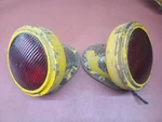 Antique Stop Signal Light LS321 Red Glass Lens Chrome Bezel School Bus Brake (2). Fixed Price $349.99.