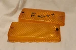 Pair Of 1973 Fiat Front Parking Directional Light Lens Sae 68 Pi. Fixed Price $56.73.