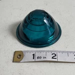 Vtg Yankee Teal Green / Blue Glass Beehive Marker Light Lamp Lens. Fixed Price $14.99.