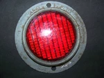 Vintage Yankee Reflex Red 3" Reflector W/4-1/2" Metal Steel Base No. 139S. Fixed Price $9.95.