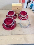 New 1964 Chevy Impala Tail Light Lenses. Set Of Gm Glo-brite 5955333.. Fixed Price $40.00.