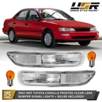 Frosted Front Clear Bumper Signal Lights For 1993-1997 Toyota Corolla. Fixed Price $49.95.