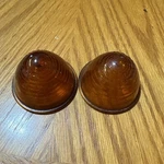 2 Kd. Lamp Co Amber Glass Beehive Lens No 510-11-15-16. Fixed Price $24.95.