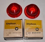Nos 1963 Chevrolet Belair Biscayne Tail Lamp Lenses Pair 5954191 New Delco Guide. Fixed Price $36.00.