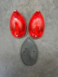 Vintage Signal Stat No. 9 Tear Drop Side Marker Turn Clearance Light Red Set. Fixed Price $75.55.