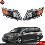 For Honda Odyssey 2011-2017 Pair Of Black Housing Halogen Projector Headlights. Fixed Price $109.23.