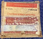1965 Oldsmobile Nos 982548 Courtesy Map Lamp Package Starfire J-88 D-88 442 Etc.. Fixed Price $299.99.