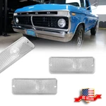 2X Clear Front Parking / Turn Signal Light Lenses 1974-1977 Ford F-100 F100. Fixed Price $19.99.