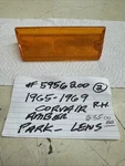 Gm 5956200 Rh Amber Park Lens 1965-1969 Corvair Nos. Fixed Price $35.00.