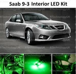 Green Premium For Saab 9-3 2002+ Led Interior Upgrade Kit Set Xenon. Fixed Price $22.82.