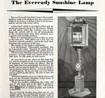 Eveready Sunshine Lamp 1933 Advertisement Union Carbide Lighting DWFF13. Fixed Price $12.50.