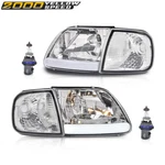 Fit For F-150 Expedition 97-04 Led Drl Headlights & Corner Chrome/clear. Fixed Price $84.20.
