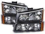 Headlight Set Fits 03-07 Chevrolet Silverado 05-06 Avalanche GM2502257 GM2503257. Fixed Price $108.18.