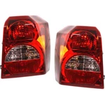 Halogen Tail Light Set For 2007 Dodge Caliber Clear & Red Lens W/ Bulbs 2PCS. Fixed Price $120.20.