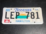 Vintage 2000 Tennessee License Plate Hamilton County LEP781 2004 Sticker. Fixed Price $19.99.