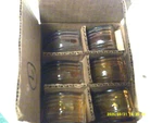 Lot Of 6 Dietz 534 Truck, Trailer, Clearance Light Lenses Amber Glass Half Round. Fixed Price $75.00.