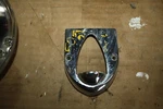 1950 1951 Plymouth License Bezel # 1343283, This Has Light Pitting. Fixed Price $15.00.