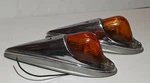 Vintage Dietz Cab Marker Light Amber Glass Lens (set Of 2) 80-CF-A-12V. Fixed Price $150.00.