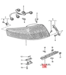 Genuine Porsche 911 GT2 Turbo Additional Brake Light 99663105007. Fixed Price $283.45.