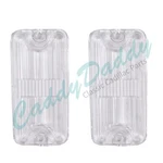 1963 Cadillac License Plate Lenses Pair Reproduction. Fixed Price $75.00.
