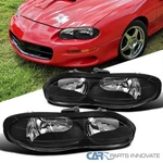 Fits 98-02 Chevy Camaro Z28 Matte Black Headlights Driving Lamps Left+right. Fixed Price $75.95.
