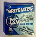 Nos Vintage Kd Brite Lites Lens Covers Pair 6-1/8" 822-0000. Fixed Price $30.00.