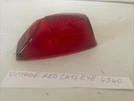 Vintage Glass Red Cab Marker Lamp Lens Cats Eye 6360 Columbus Metal Products Inc. Fixed Price $29.99.