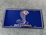Svt Cobra Design Metallic Blue License Plate Fit Usa 99-04. Fixed Price $40.51.