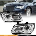 For Chrysler 300 2015-2023 Chrome Halogen Headlight Lamp W/ Led Drl Left & Right. Fixed Price $154.99.