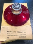 Nos New 1961 Ford Stop Tail Light Lens W/ Backup Assembly C1AF15511B C1AF13450D. Fixed Price $18.99.