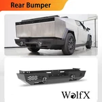 Black Steel Rear Bumper W/side Wings+skid Plate For 2024-2026 Tesla Cybertruck. Fixed Price $679.98.