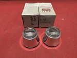Nos 1961 Ford Galaxie Backup Light Lens Bezels C1AB-15511-A. Fixed Price $50.00.
