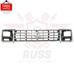 New Front Silver Grille Left Right Headlamp Door 1980-1986 Ford F-150 Bronco. Fixed Price $271.22.
