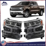 Headlamps For Chevy Silverado 1500 2019-2021 Right&left Side Led Headlights. Fixed Price $198.95.