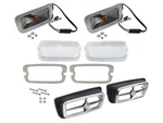 1971-72 Maverick Grille Lamp Kit Lenses Gaskets Bodies Bezels Lh-rh New. Fixed Price $269.90.